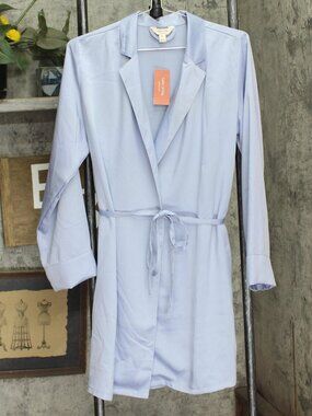 Blue State Of Day Silk Touch Self Tie Robe 100180215Ms Eventice Xs Sz XS